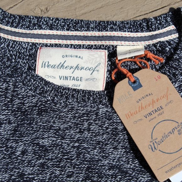 Weatherproof VIntage 100% Cotton Crewneck Pullover Sweater - Picture 2 of 4